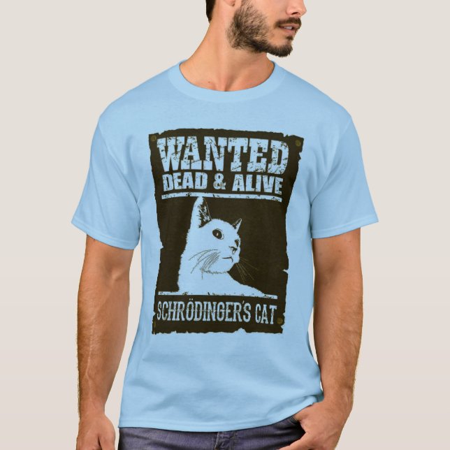 Camiseta Masc. Schrodinger's Cat - Light - Front T Shirt (Framsida)