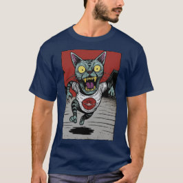 Camiseta Masc. Zombie Runner Cat - Front T Shirt