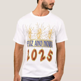 Camiseta Masculina  - ano novo T Shirt