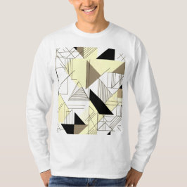 Camiseta Masculina Básica Abstrato 2 Manga Longa T Shirt