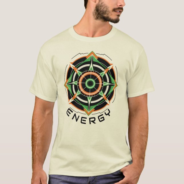 Camiseta Masculina Básica Abstrato Futurista-6 T Shirt (Framsida)