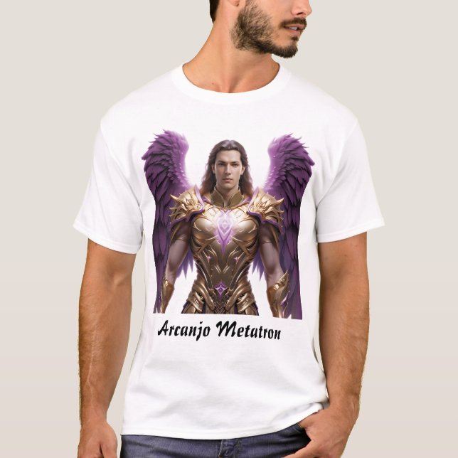 Camiseta Masculina Básica Arcanjo Metatron T Shirt (Framsida)