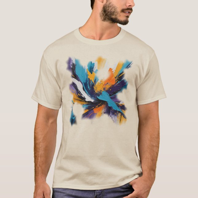 Camiseta Masculina Básica Arte Expressão-2 T Shirt (Framsida)