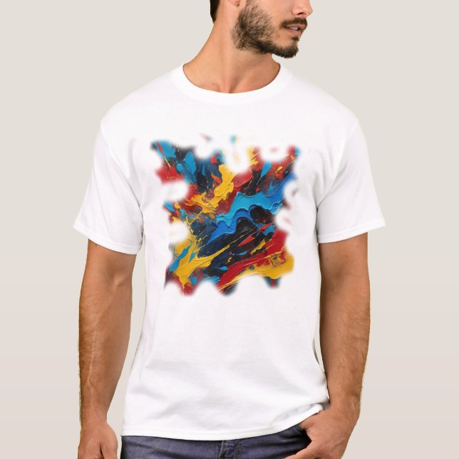 Camiseta Masculina Básica Arte Expressão T Shirt (Framsida)