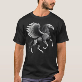 Camiseta Masculina Básica Cavalo Águia-1 T Shirt