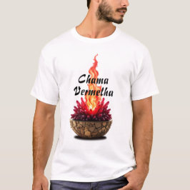 Camiseta Masculina Básica Chama Sagrada-6 T Shirt