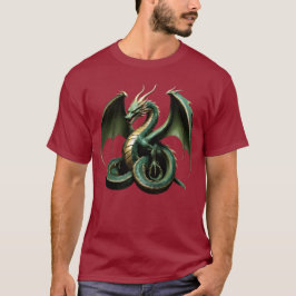 Camiseta Masculina Básica Dragão Cobra T Shirt
