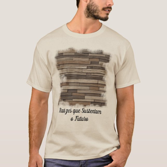 Camiseta Masculina Básica Madeira Viva T Shirt (Framsida)