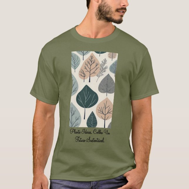 Camiseta Masculina Básica Raízes do Futuro-2 T Shirt (Framsida)