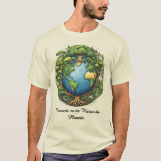 Camiseta Masculina Básica Raízes do Mundo-1 T Shirt