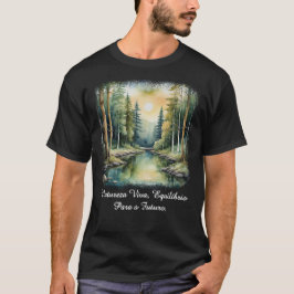 Camiseta Masculina Básica Reflexos da Terra-1 T Shirt
