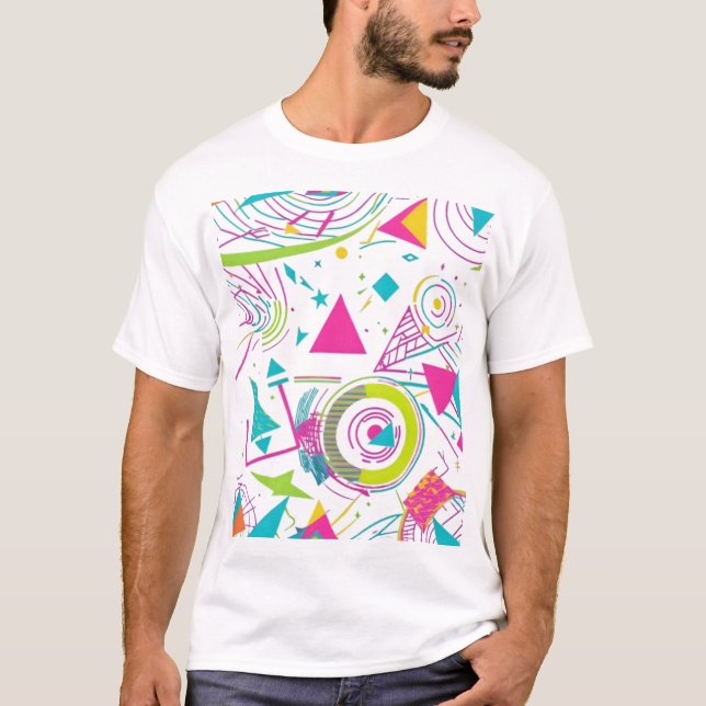 Camiseta Masculina Básica Retrô-4 T Shirt (Framsida)