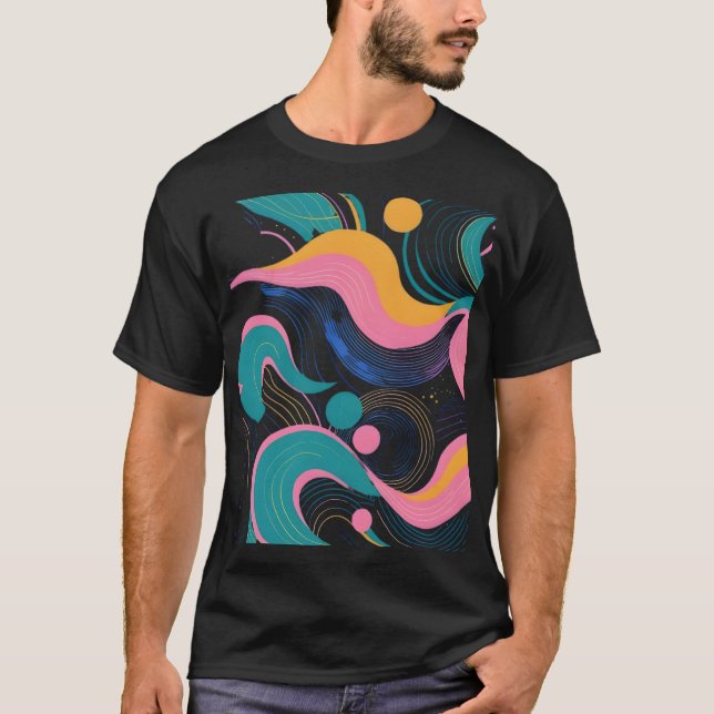 Camiseta Masculina Básica Retrô-7 T Shirt (Framsida)