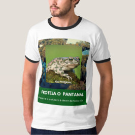 Camiseta Masculina Básica Ringer Via Pantanal Sapo T Shirt