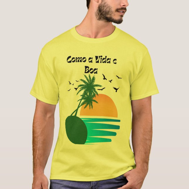 Camiseta Masculina Básica T Shirt (Framsida)