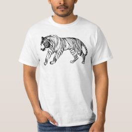 Camiseta Masculina Básica Tigre-1 Value T Shirt