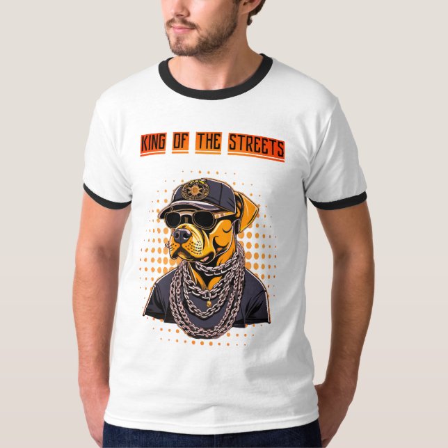 Camiseta masculina Dog King T Shirt (Framsida)