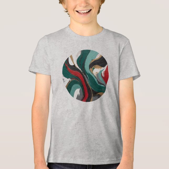 Camiseta Masculina Juvenil Básica Arte Expressão-3 T Shirt (Framsida)