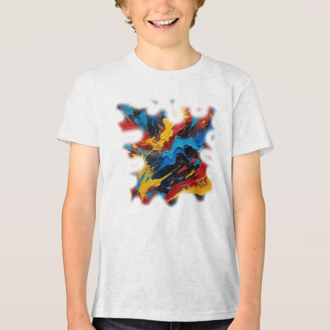 Camiseta Masculina Juvenil Básica Arte Expressão T Shirt (Framsida)