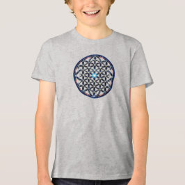 Camiseta Masculina Juvenil Básica Flôr da Vida-10 T Shirt