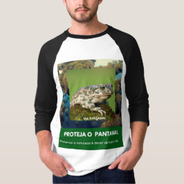 Camiseta Masculina - Manga Raglan 3/4 Via Pantanal T Shirt