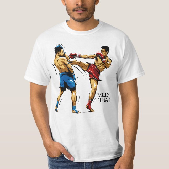 Camiseta Masculina Muay Thai / Boxe Tailandês T Shirt (Framsida)