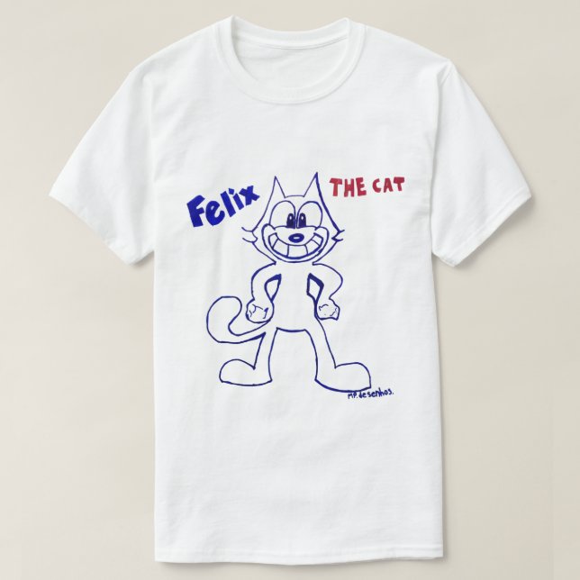 Camiseta Masculina - O Gato Félix T Shirt (Design framsida)