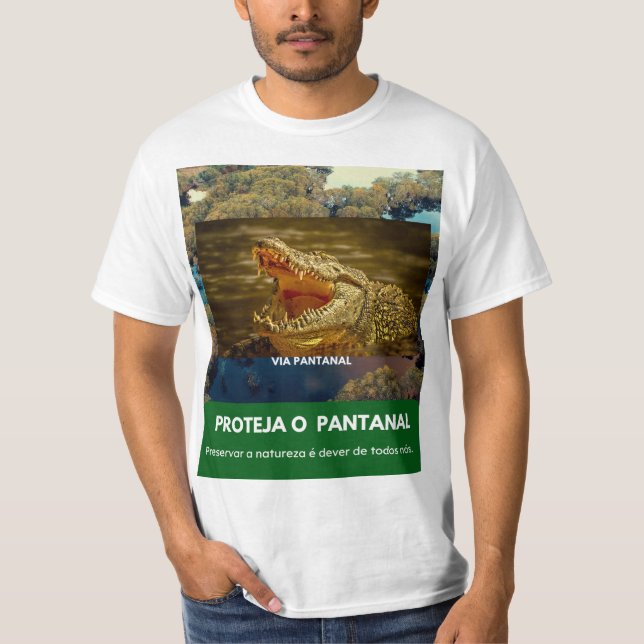  Camiseta Masculina Value Via Pantanal Jacaré T Shirt (Framsida)