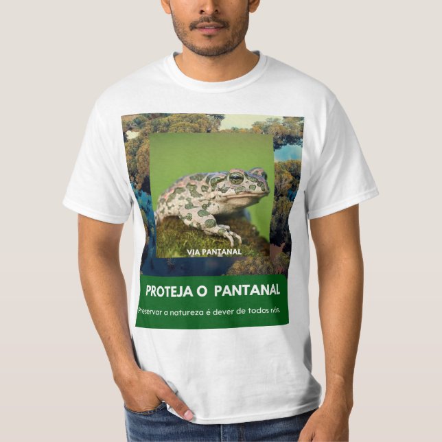 Camiseta Masculina Value Via Pantanal Sapo T Shirt (Framsida)