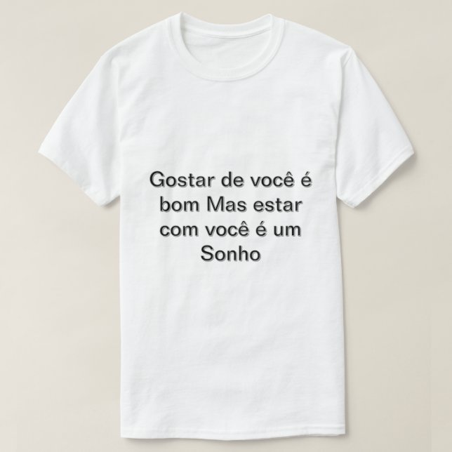 Camiseta Masculino gola canoa simples  T Shirt (Design framsida)