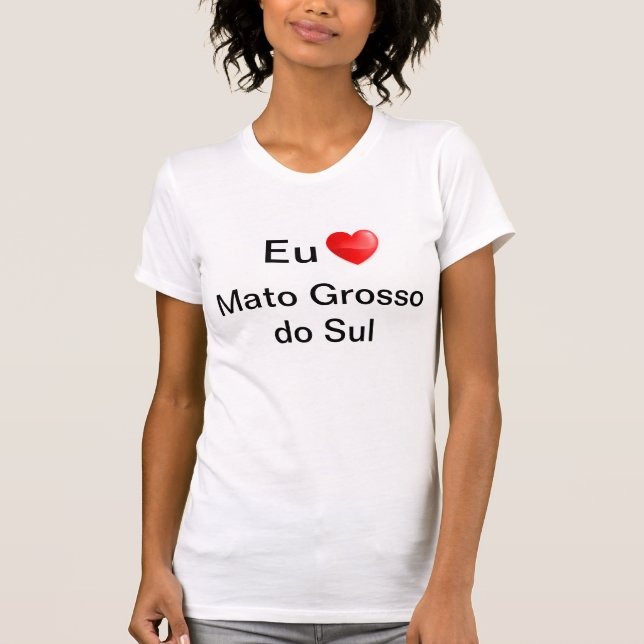 Camiseta Mato Grosso do Sul Brasil T Shirt (Framsida)