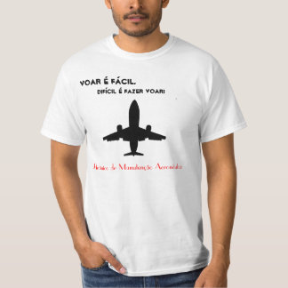 Camiseta Mecânico de Manutenção Avião T Shirt