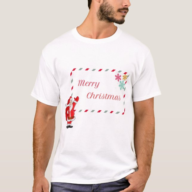 Camiseta merry christmas men t shirt (Framsida)