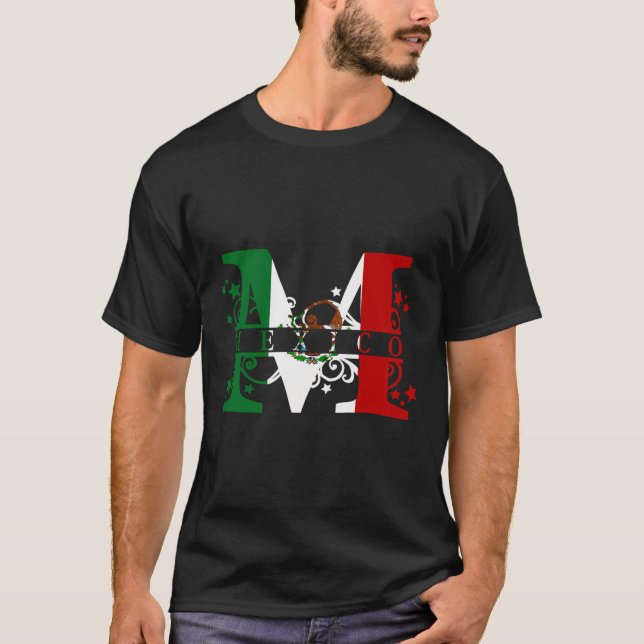 Camiseta Mexiko Con Bandera Orgullo Mexiicano Mexi T Shirt (Framsida)
