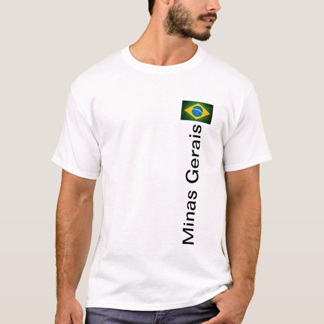 Camiseta Minas Gerais Brasil T Shirt (Framsida)