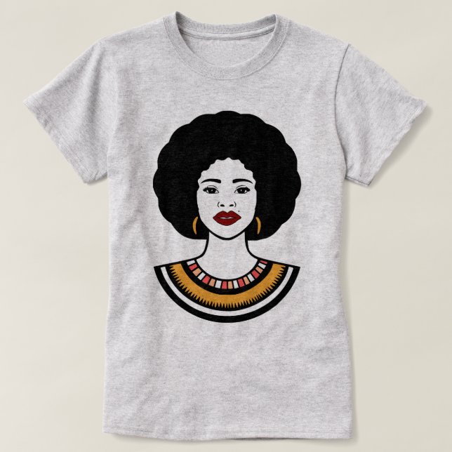 Camiseta moda afro t shirt (Design framsida)