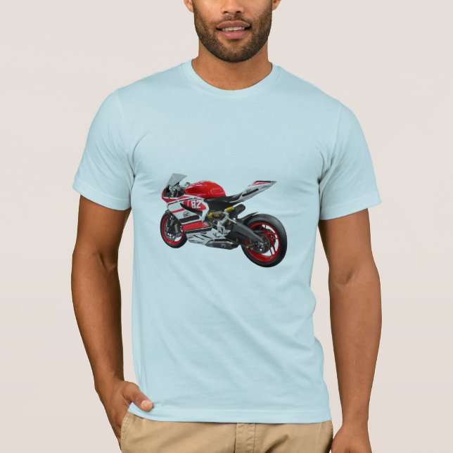 Camiseta Motocicleta deportiva  potente motor  T Shirt (Framsida)