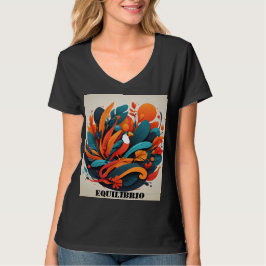 Camiseta Mujer Arte Simbólico de Equilibrio T Shirt