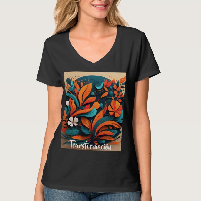 Camiseta Mujer Arte Simbólico Transformación T Shirt (Framsida)