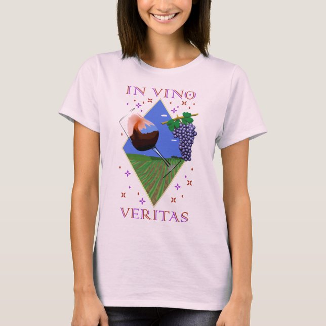 Camiseta mujer In vino veritas T Shirt (Framsida)