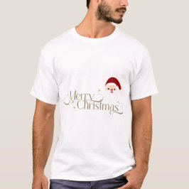 Camiseta navideña papa noel para hombres t shirt
