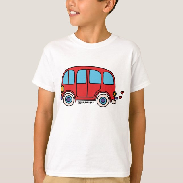 Camiseta niña furgoneta hippie van t shirt (Framsida)