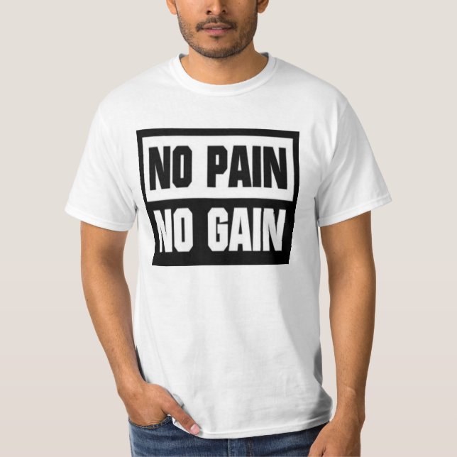 Camiseta No Pain No Gain T-shirt (Framsida)