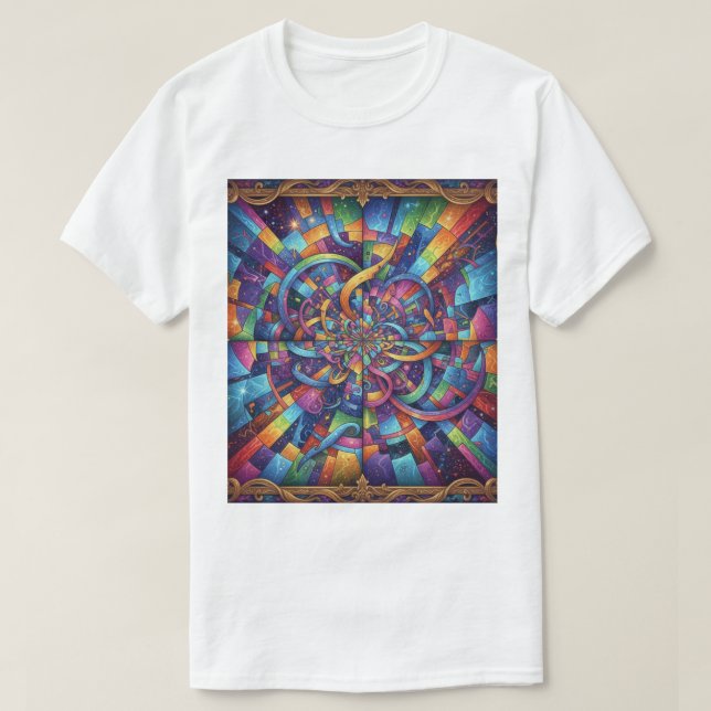Camiseta  O Espelho da ilusão T Shirt (Design framsida)