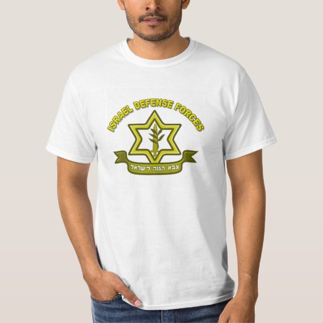Camiseta Oficial das Forças de Defesa de Israel T Shirt (Framsida)