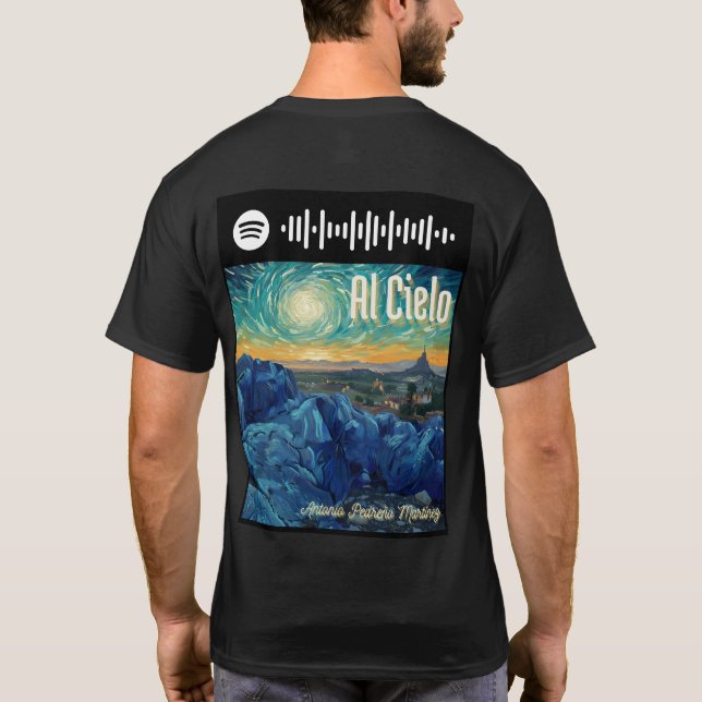 Camiseta Oficial del single "Al Cielo" T Shirt (Baksida)