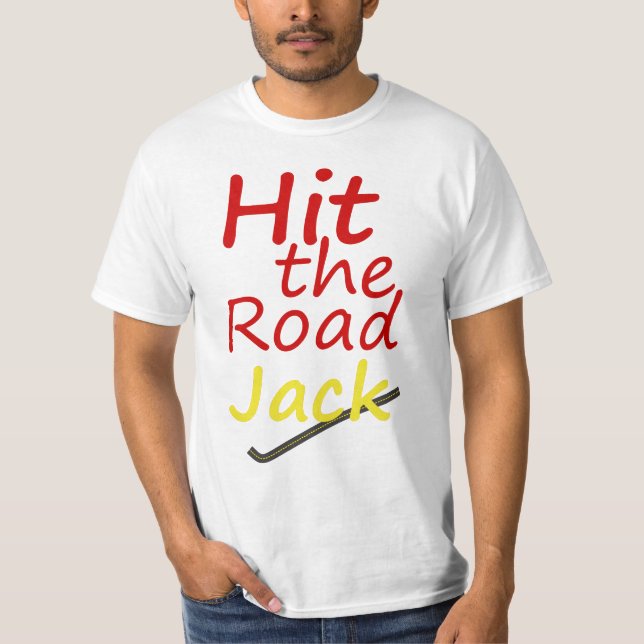Camiseta Originart Hit The Road, Jack! T-shirt (Framsida)