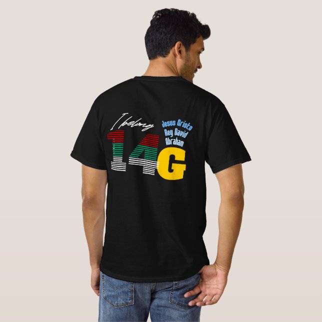 Camiseta para hombres con mensajes biblicos t shirt (Hel baksida)