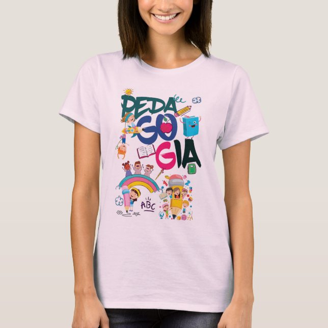 Camiseta Pedagogia T Shirt (Framsida)