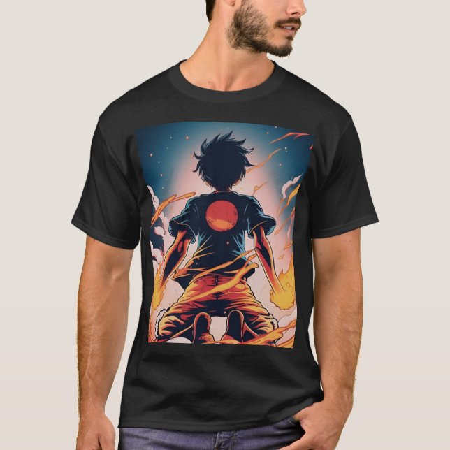 Camiseta personalizada, Luffy! One Piece  T Shirt (Framsida)